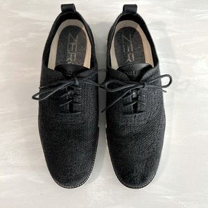 Cole Haan ZeroGrand StitchLite knit charcoal Oxford wing tip, size 10- EUC